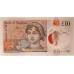 GREAT BRITAIN UK 2014 . TEN 10 POUNDS BANKNOTE . ERROR . MISSING QUEEN'S HEAD